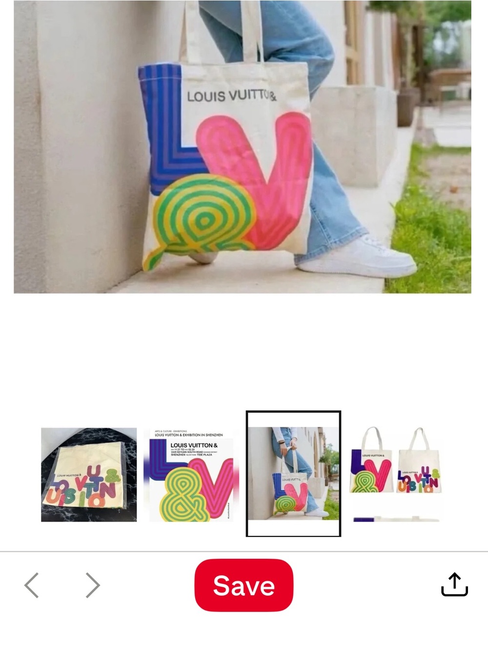 Louis Vuitton Multicolor Graphic Canvas Tote